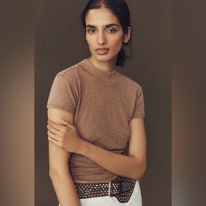 Pilcro sold by Anthropologie Turtle Neck Cotton Tee size x-large NWT